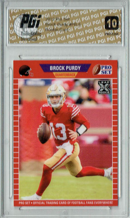Brock Purdy 2022 Pro Set #PB-5 PRISTINE Rookie Card PGI 10