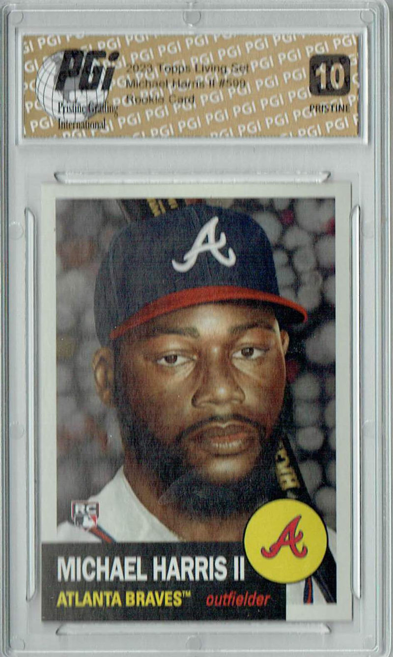 Michael Harris II 2023 Topps Living Set #599 PRISTINE Rookie Card PGI 10