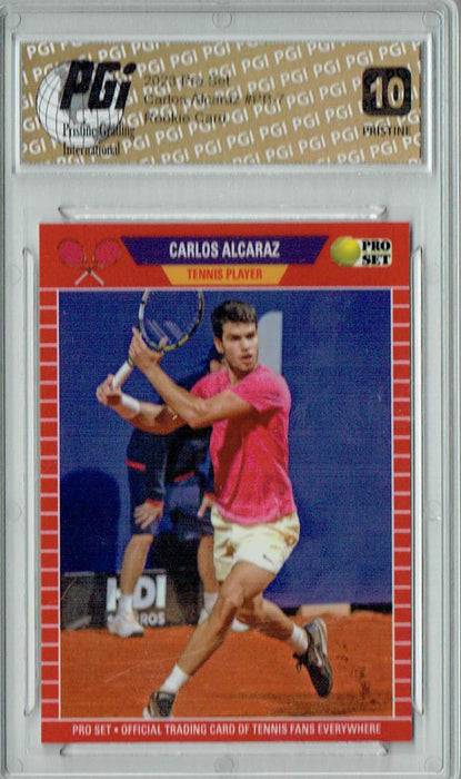 Carlos Alcaraz 2023 Pro Set #PB-7 PRISTINE Rookie Card PGI 10