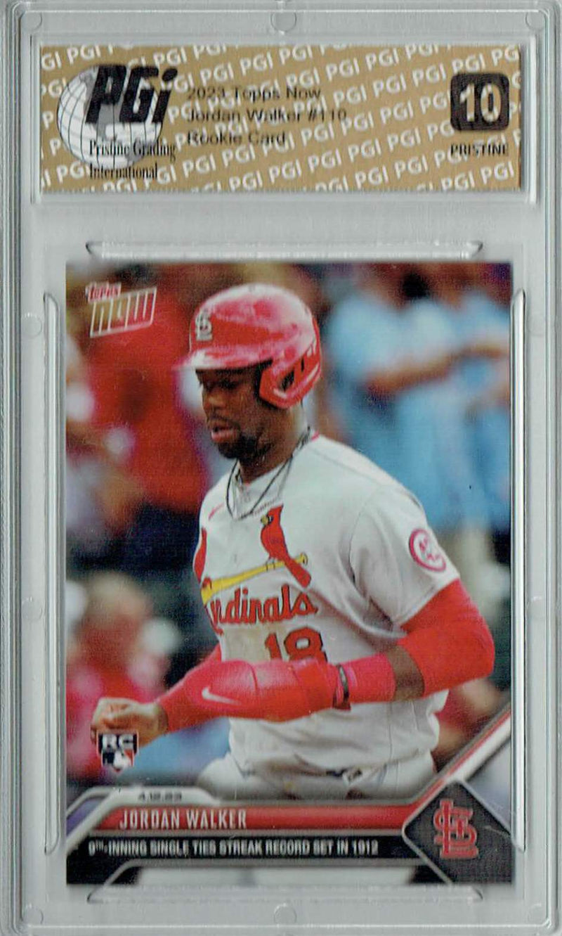 Jordan Walker 2023 Topps Now #110 PRISTINE Rookie Card PGI 10