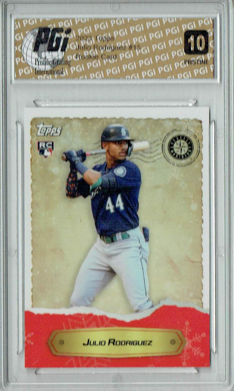 Julio Rodriguez 2023 Topps #15 PRISTINE Rookie Card PGI 10