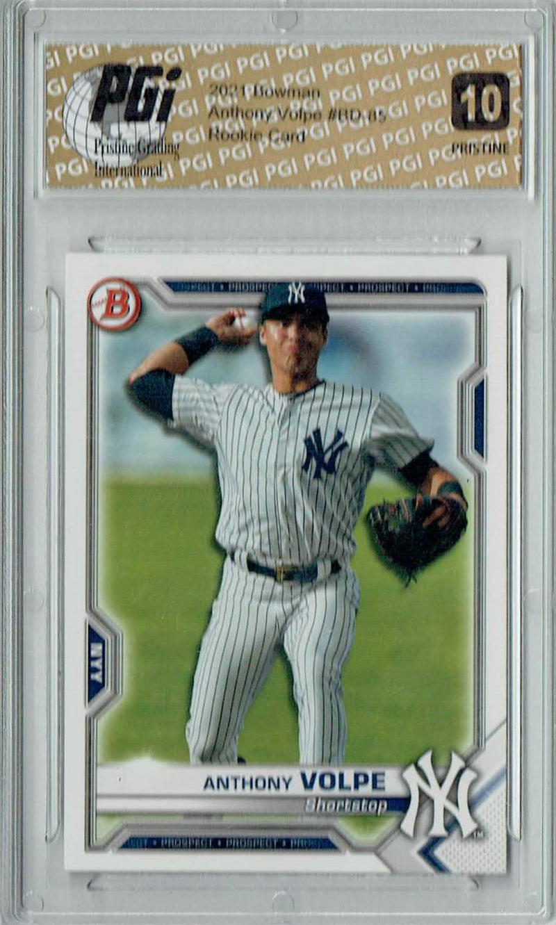 Anthony Volpe 2021 Bowman #BP-85 PRISTINE Rookie Card PGI 10