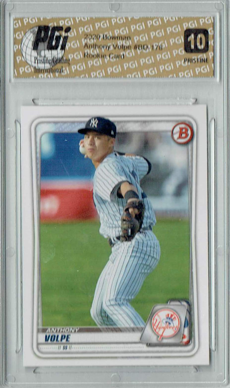 Anthony Volpe 2020 Bowman #BD-178 PRISTINE Rookie Card PGI 10
