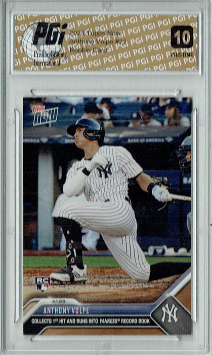 Anthony Volpe 2023 Topps Now #22 PRISTINE Rookie Card PGI 10
