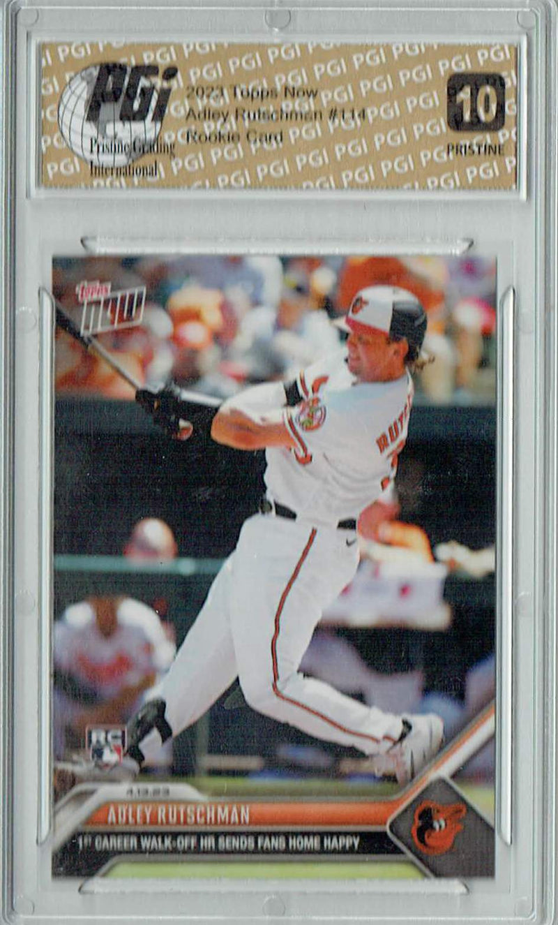 Adley Rutschman 2023 Topps Now #114 PRISTINE Rookie Card PGI 10