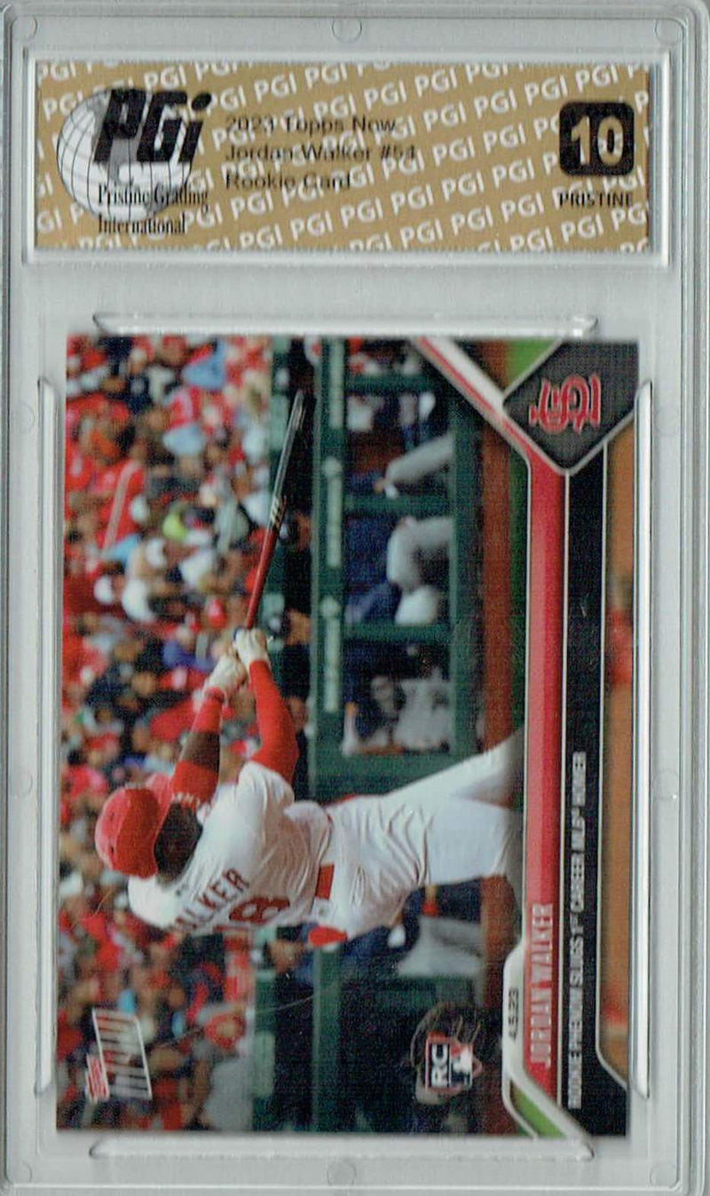 Jordan Walker 2023 Topps Now #54 PRISTINE Rookie Card PGI 10