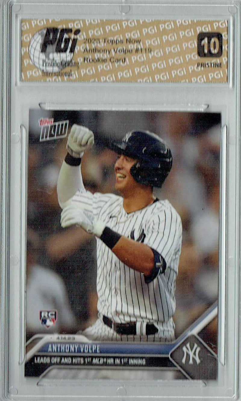 Anthony Volpe 2023 Topps Now #119 PRISTINE Rookie Card PGI 10