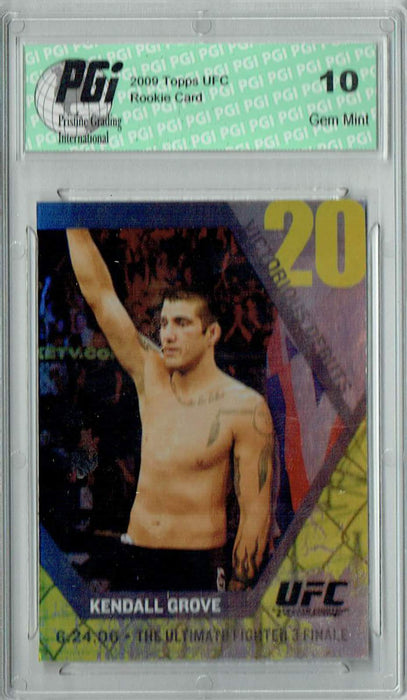 Kendall Grove 2009 Topps UFC #VD10 Victorious Debuts Rookie Card PGI 10