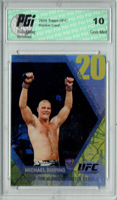 Michael Bisping 2009 Topps UFC #VD11 Victorious Debuts Rookie Card PGI 10