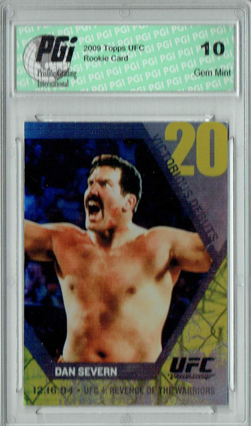 Dan Severn 2009 Topps UFC #VD15 Victorious Debuts Rookie Card PGI 10