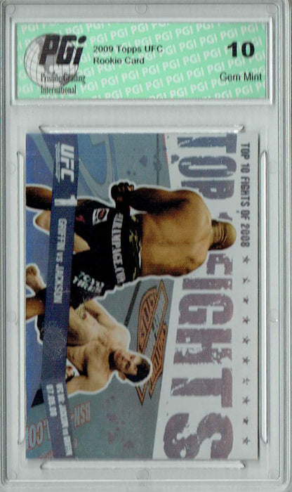 Griffin v. Jackson 2009 Topps UFC #TT2 Top 10 Fights of 2008 Rookie Card PGI 10