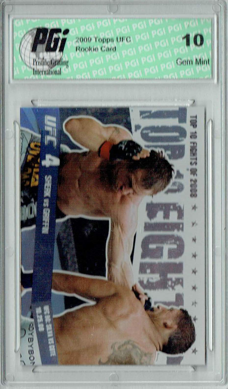 Sherk v. Griffin 2009 Topps UFC #TT14 Top 10 Fights of 2008 Rookie Card PGI 10