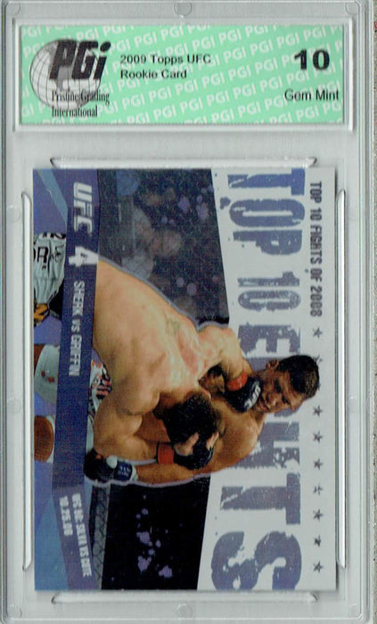 Sherk v. Griffin 2009 Topps UFC #TT16 Top 10 Fights of 2008 Rookie Card PGI 10