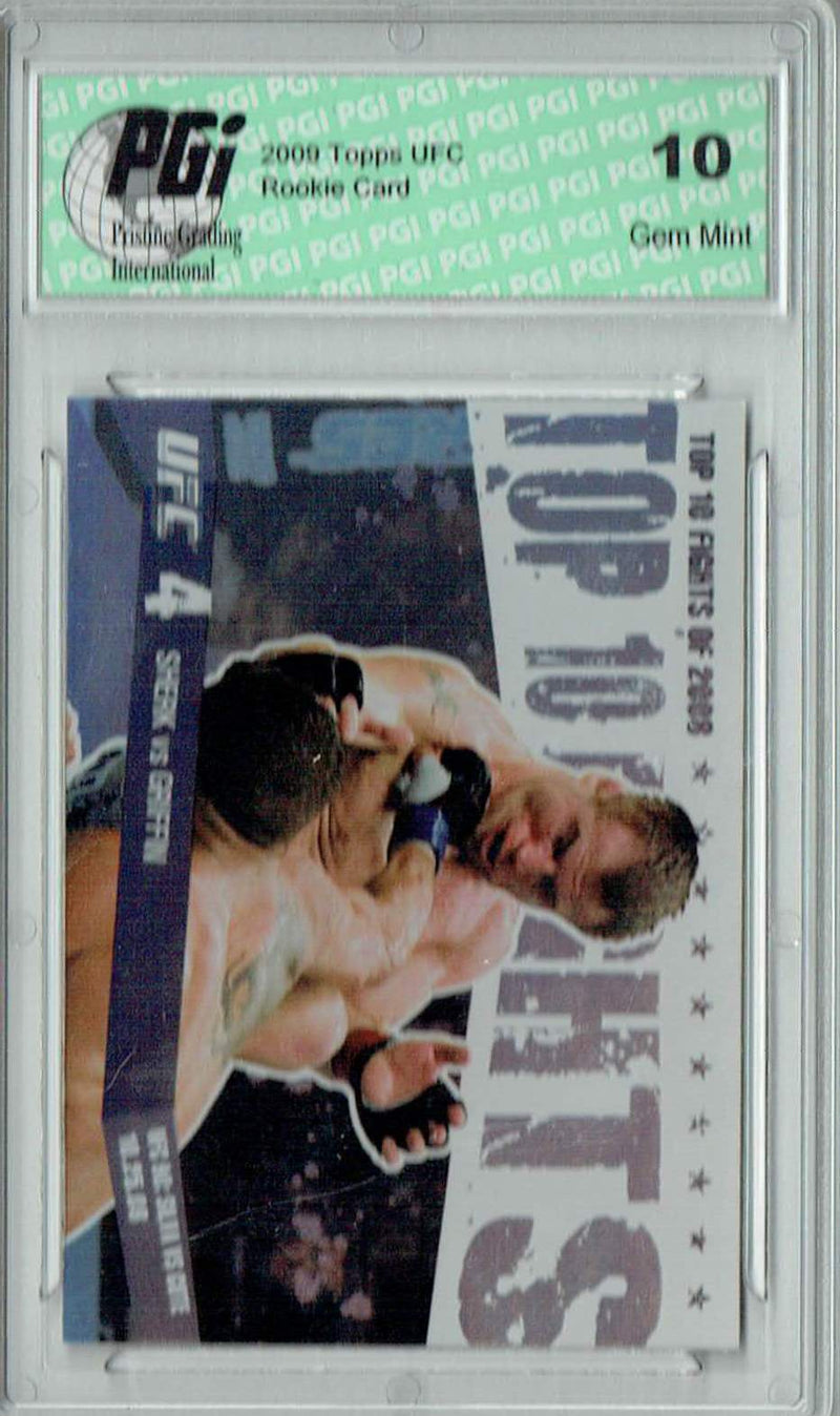 Sherk v. Griffin 2009 Topps UFC #TT13 Top 10 Fights of 2008 Rookie Card PGI 10