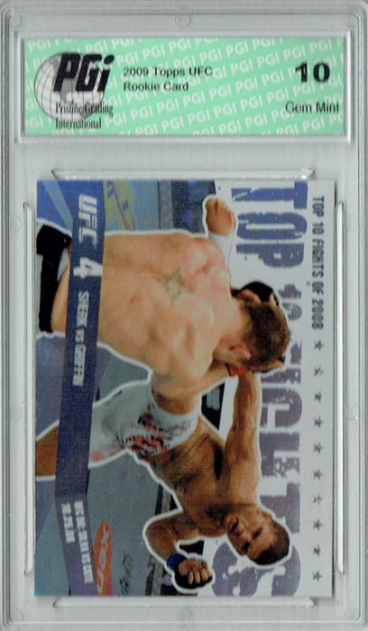 Sherk v. Griffin 2009 Topps UFC #TT15 Top 10 Fights of 2008 Rookie Card PGI 10