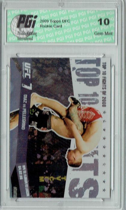 Diaz v. Pellegrino 2009 Topps UFC #TT27 Top 10 Fights of 2008 Rookie Card PGI 10