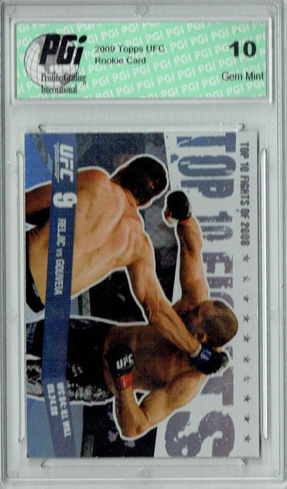 Reljic v. Gouveia 2009 Topps UFC #TT34 Top 10 Fights of 2008 Rookie Card PGI 10