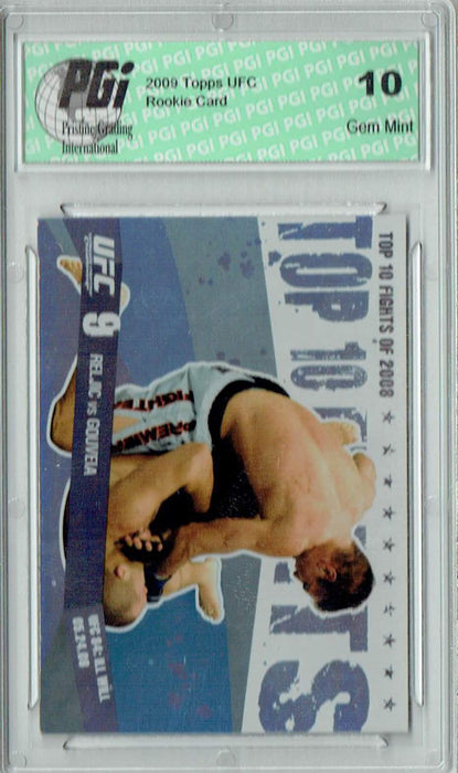 Reljic v. Gouveia 2009 Topps UFC #TT36 Top 10 Fights of 2008 Rookie Card PGI 10