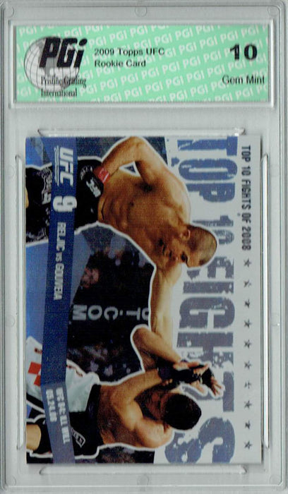 Reljic v. Gouveia 2009 Topps UFC #TT35 Top 10 Fights of 2008 Rookie Card PGI 10
