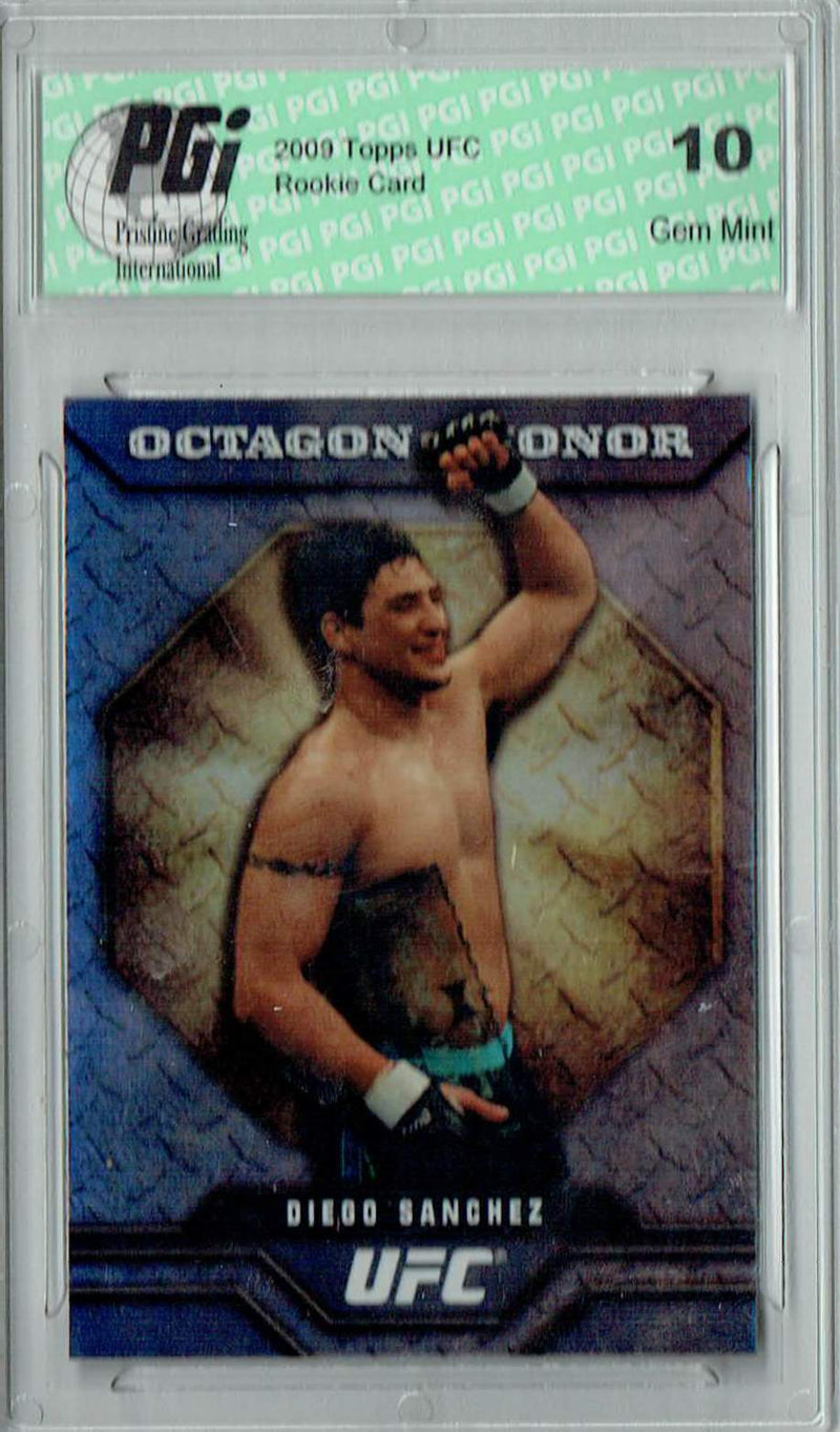 Diego Sanchez 2009 Topps UFC #OOH-10 Octagon of Honor Rookie Card PGI 10
