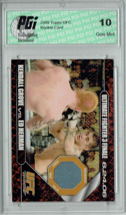Kendall Grove v. Ed Herman 2009 Topps UFC #DM-GH Ultimate Fighter 3 Finale 30/88 Rookie Card PGI 10