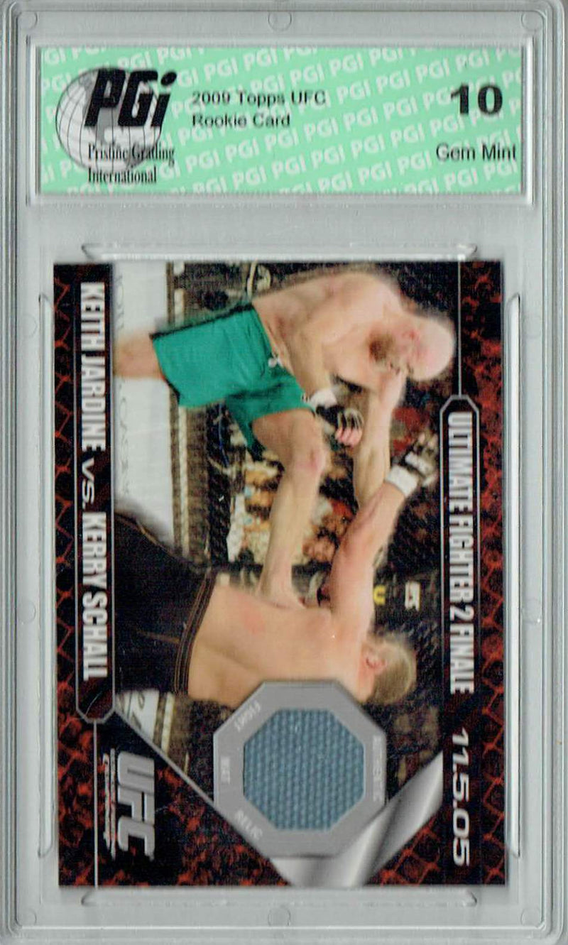 Keith Jardine v. Kerry Schall 2009 Topps UFC #DM-JS Ultimate Fighter 3 Finale Rookie Card PGI 10