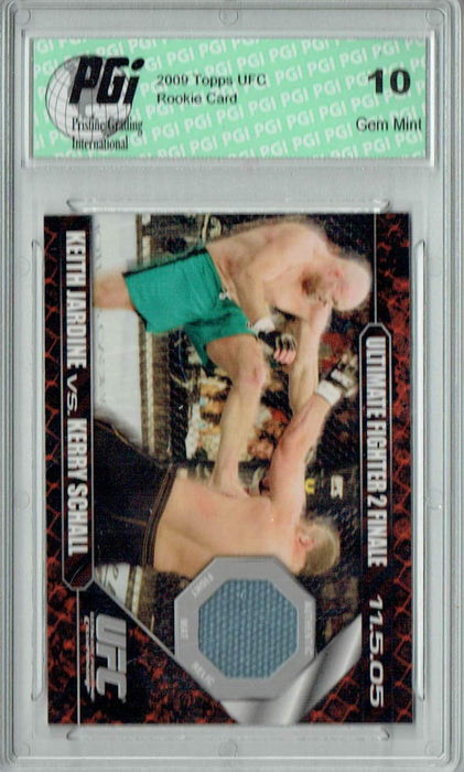Keith Jardine v. Kerry Schall 2009 Topps UFC #DM-JS Ultimate Fighter 3 Finale Rookie Card PGI 10
