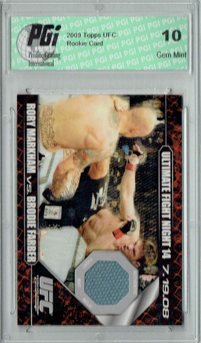 Rory Markham v. Brodie Farber 2009 Topps UFC #DM-MF Ultimate Fighter 3 Finale Rookie Card PGI 10