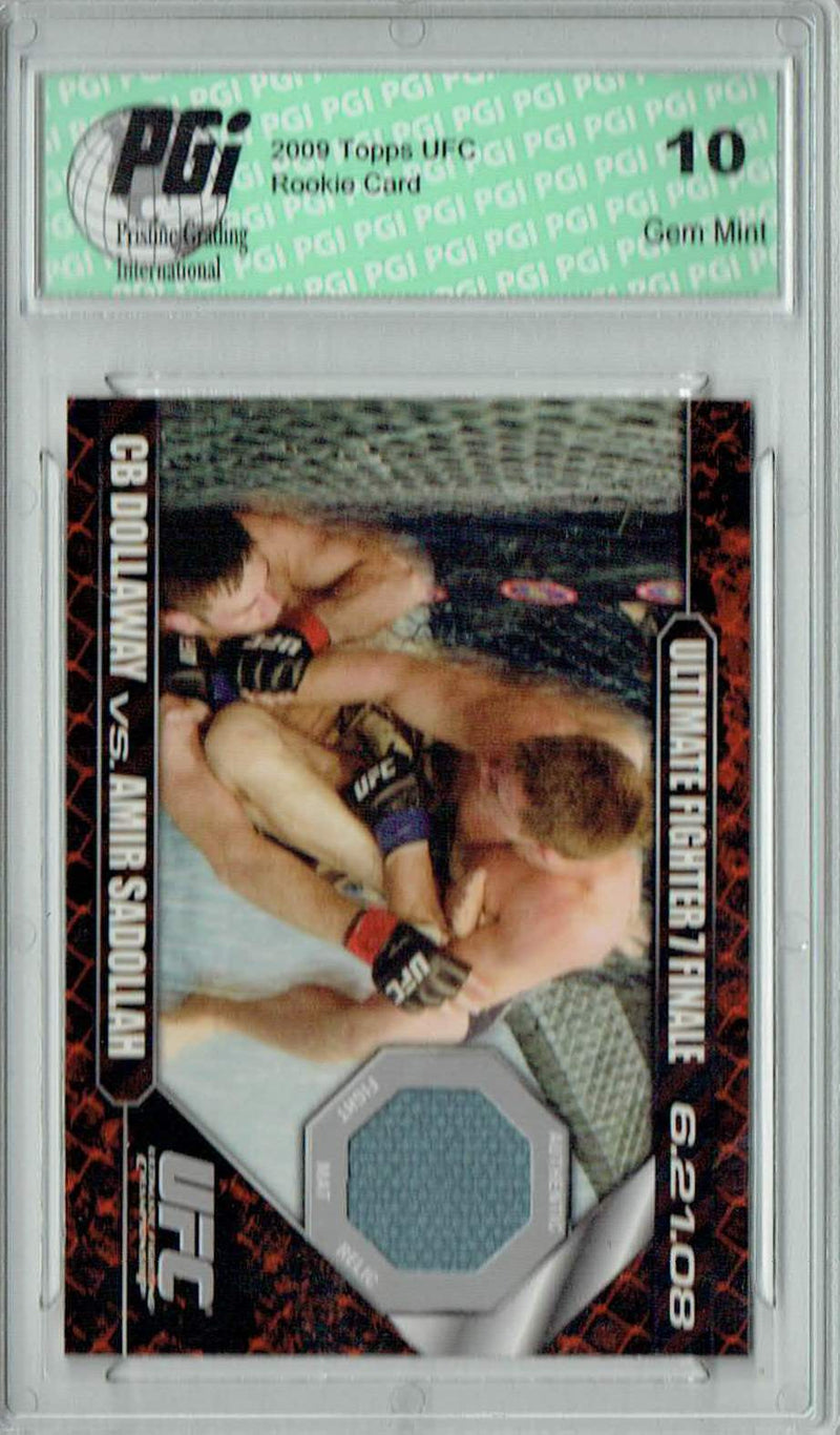 CB Dollaway v. Amir Sadollah 2009 Topps UFC #DM-DSO Ultimate Fighter 3 Finale Rookie Card PGI 10