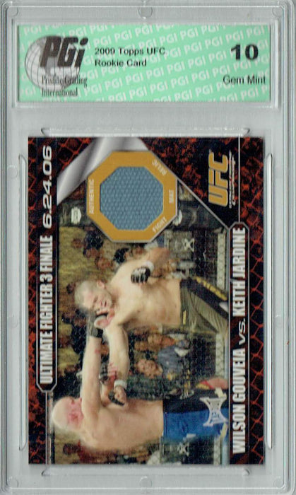 Wilson Gouveia v. Keith Jardine 2009 Topps UFC #DM-GJ Ultimate Fighter 3 Finale 09/88 Rookie Card PGI 10