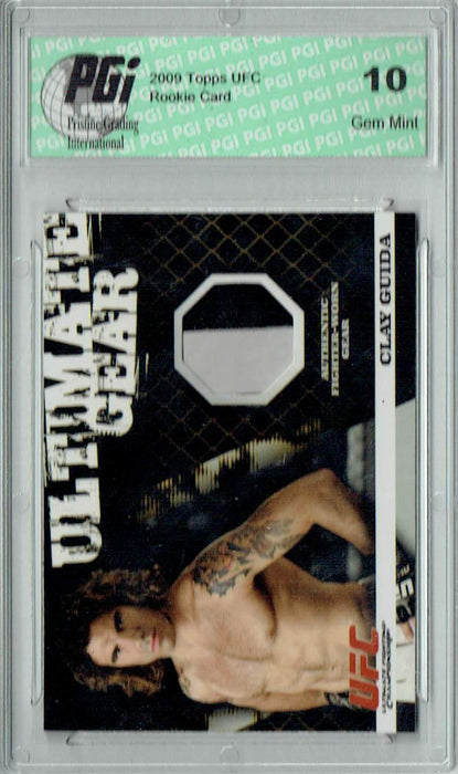 Clay Guida 2009 Topps UFC #UG-CG Ultimate Fighter 3 Finale 007/500 Rookie Card PGI 10