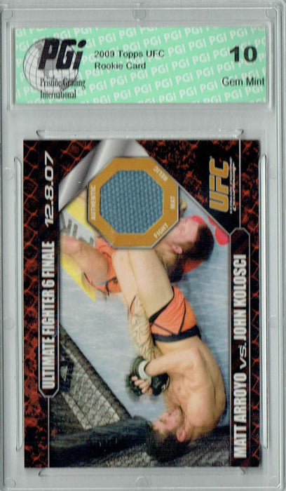 Matt Arroyo v. John Kolosci 2009 Topps UFC #DM-AK Ultimate Fighter 3 Finale 29/88 Rookie Card PGI 10