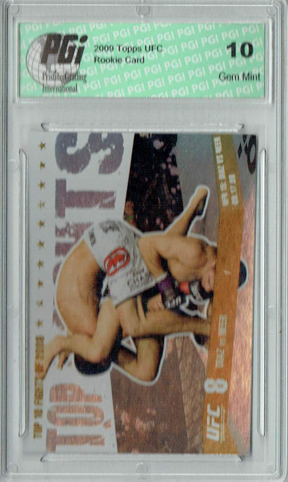 Diaz v. Neer 2009 Topps UFC #TT30 Top 10 Flights of 2008 02/88 Rookie Card PGI 10