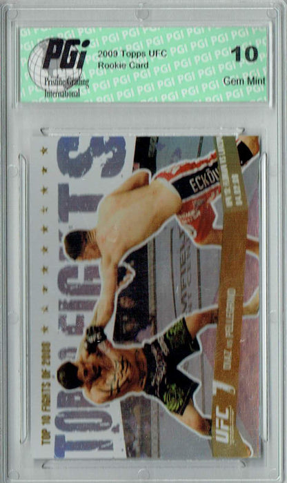 Diaz v. Pellegrino 2009 Topps UFC #TT26 Top 10 Fights of 2008 Rookie Card PGI 10