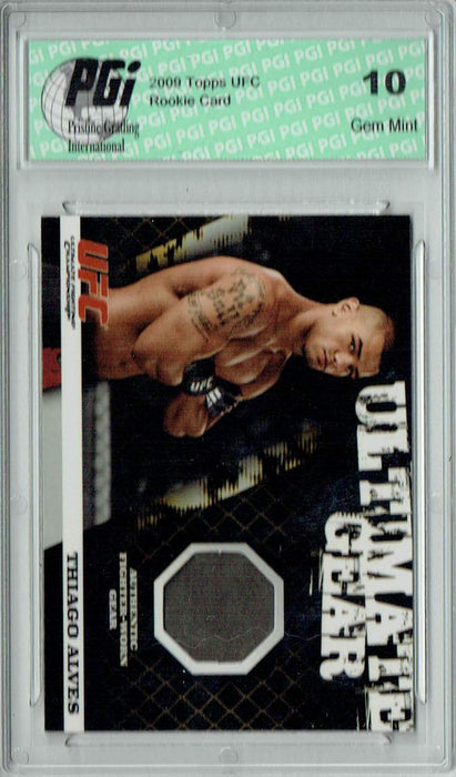 Thiago Silva 2009 Topps UFC #UG-TS Ultimate Gear 409/500 Rookie Card PGI 10