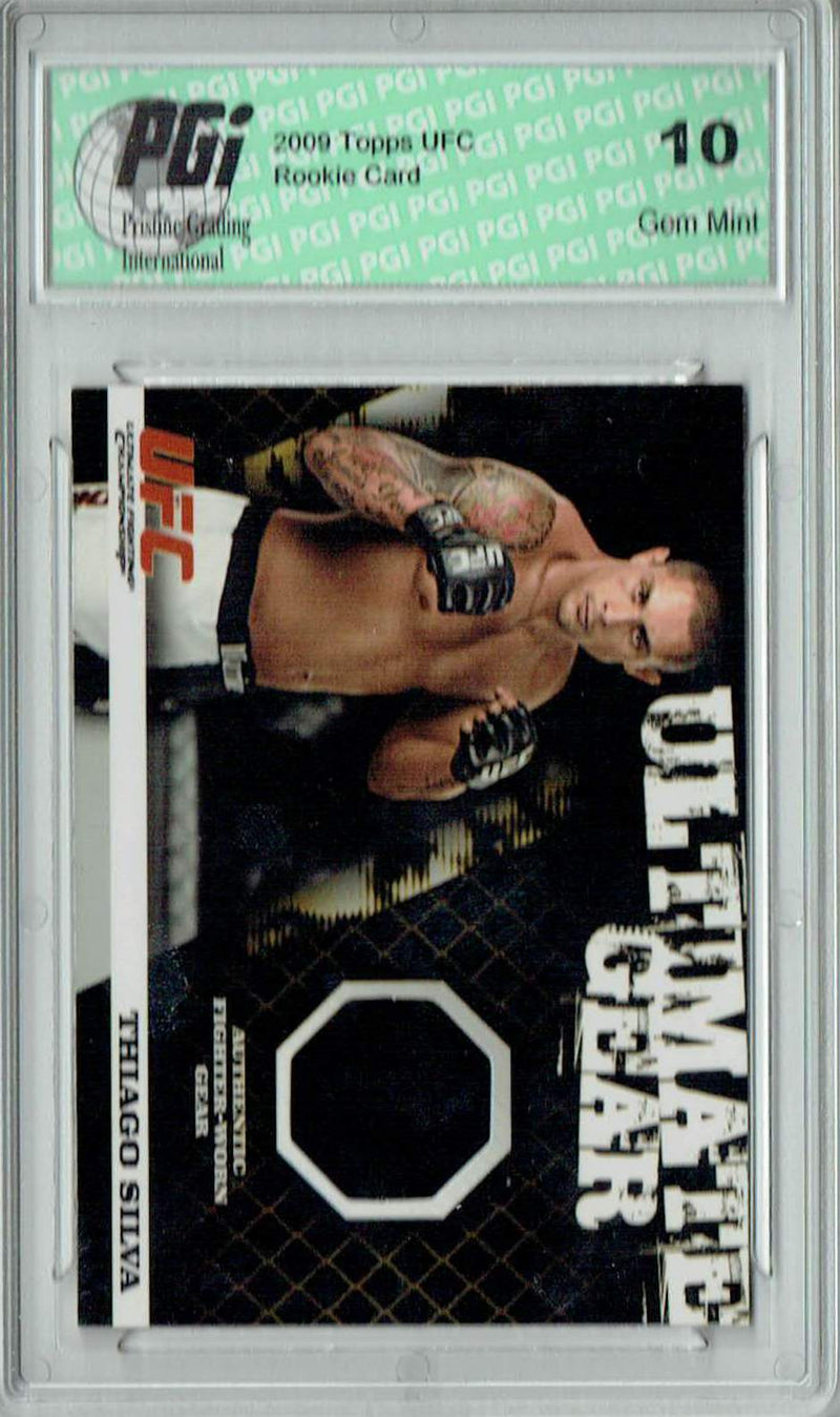 Thiago Silva 2009 Topps UFC #UG-TS Ultimate Gear 465/500 Rookie Card PGI 10