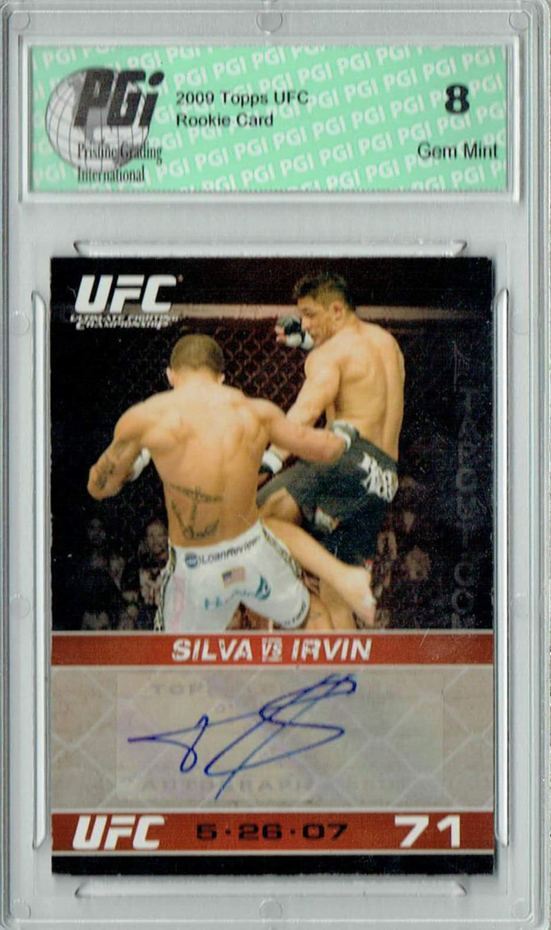 PGI 8 Thiago Silva 2009 Topps UFC #A-TSS UFC Round 1  Auto Rookie Card