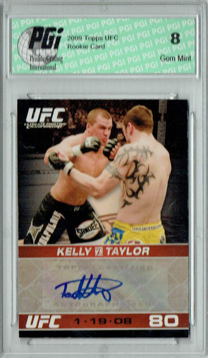 PGI 8 Paul Kelly 2009 Topps UFC #A-PK UFC Round 1  Auto Rookie Card