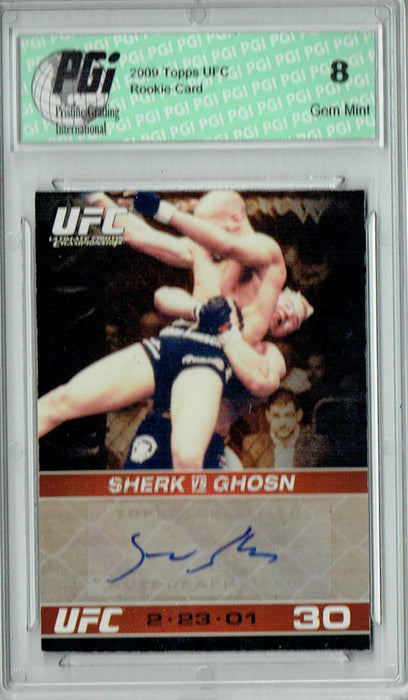 PGI 8 Sean Sherk 2009 Topps UFC #A-SS UFC Round 1  Auto Rookie Card