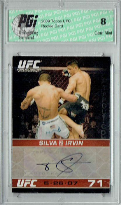 PGI 8 Thiago Silva 2009 Topps UFC #A-TS UFC Round 1  Auto Rookie Card