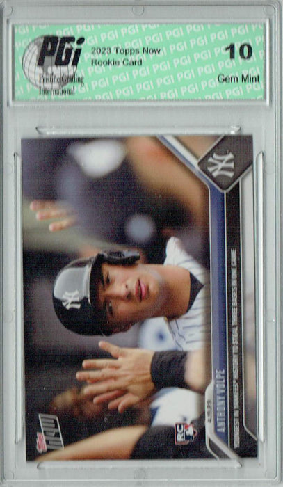 Anthony Volpe 2023 Topps Now #126 New York Yankees Rookie Card PGI 10