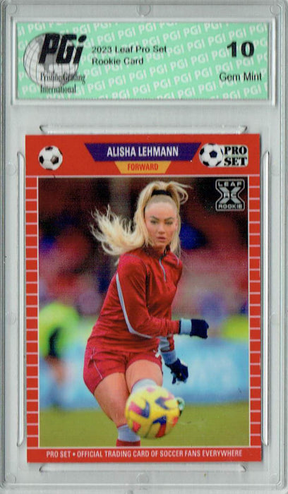 Alisha Lehmann 2023 Leaf Pro Set #PB-10 Aston Villa Rookie Card