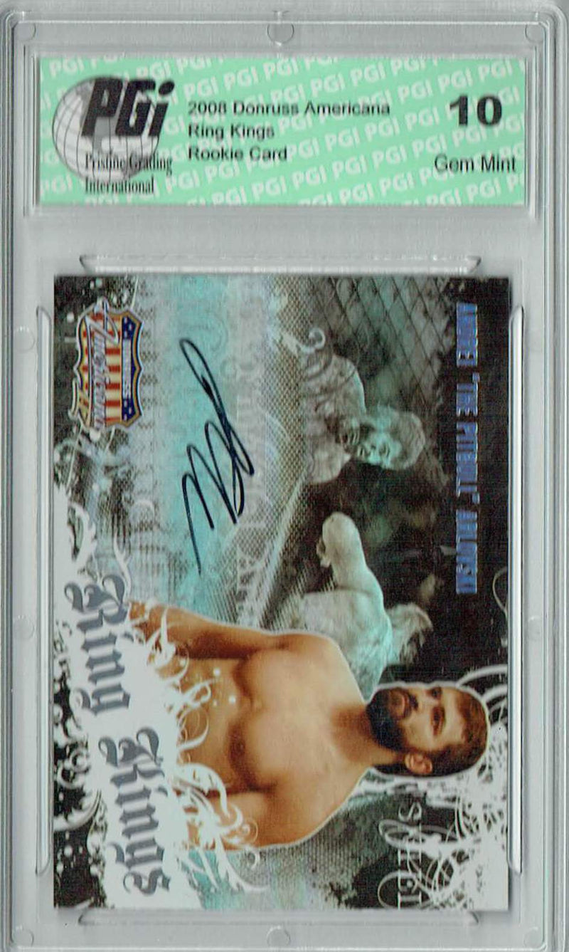 Andrei Arlovski 2008 Donruss Americana #RK-AA Ring Kings Auto 224/500 Rookie Card PGI 10