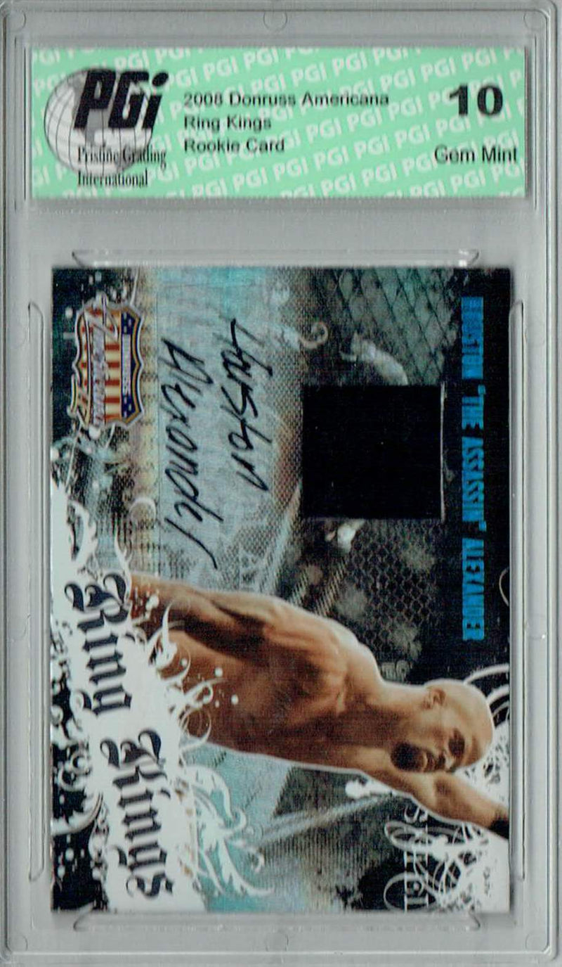 Houston Alexander 2008 Donruss Americana #RK-HA Ring Kings Auto Patch 130/500 Rookie Card PGI 10
