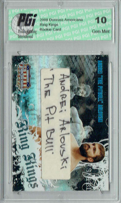 Andrei Arlovski 2008 Donruss Americana #RK-AA Ring Kings Auto 066/100 Rookie Card PGI 10