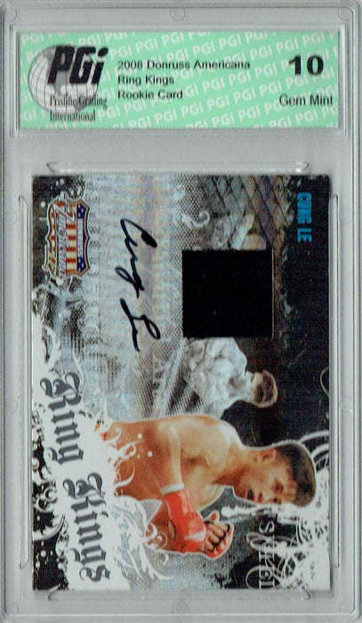 Cung Le 2008 Donruss Americana #RK-CL Ring Kings Auto Patch 156/500 Rookie Card PGI 10