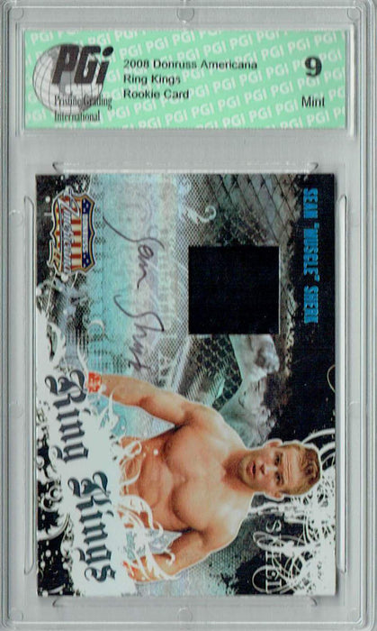 PGI 9 Sean Sherk 2008 Donruss Americana #RK-SS Ring Kings Auto Patch 145/500 Rookie Card