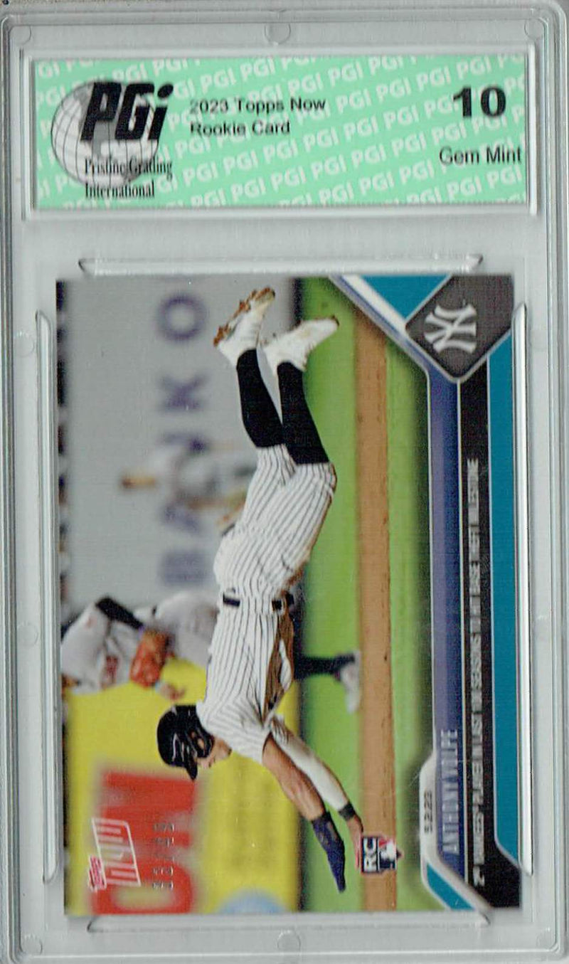 Anthony Volpe 2023 Topps Now #223 Blue SP 49 Made Rookie Card PGI 10