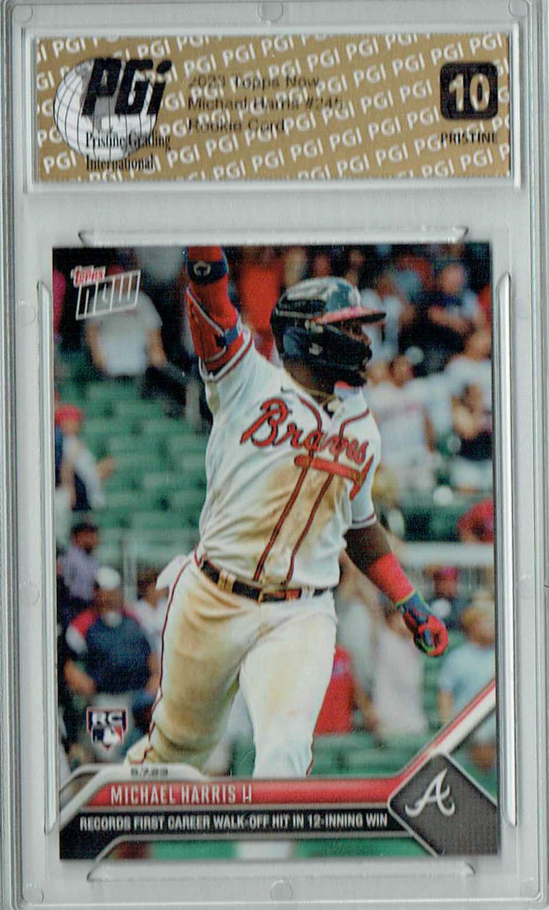 Michael Harris II 2023 Topps Now #245 PRISTINE Rookie Card PGI 10