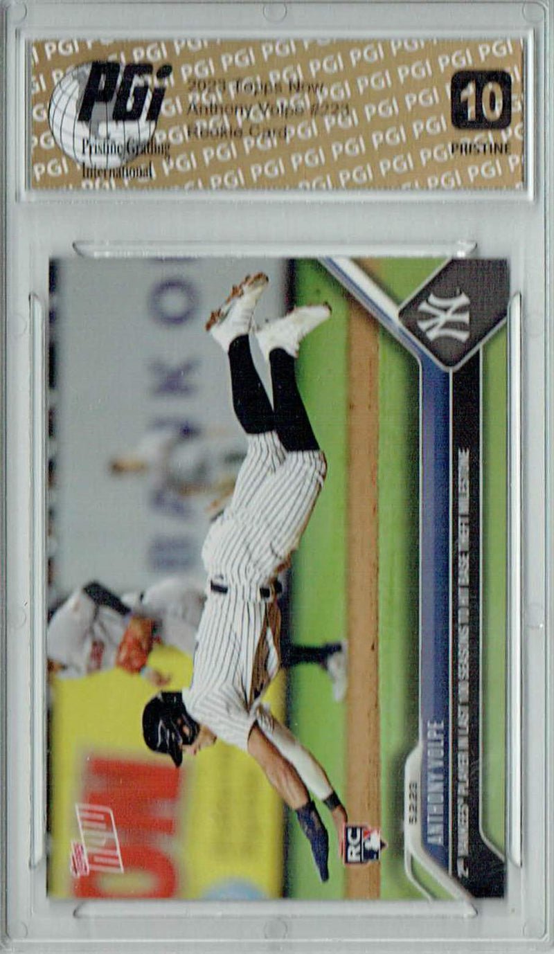 Anthony Volpe 2023 Topps Now #223 PRISTINE Rookie Card PGI 10